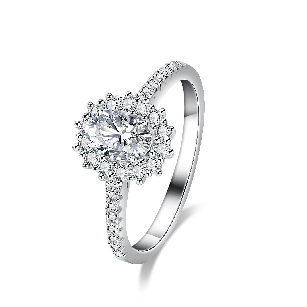Alien Moissanite Ring for Wome - Moissanite Engagement Ring 1 Carat 评论和价格