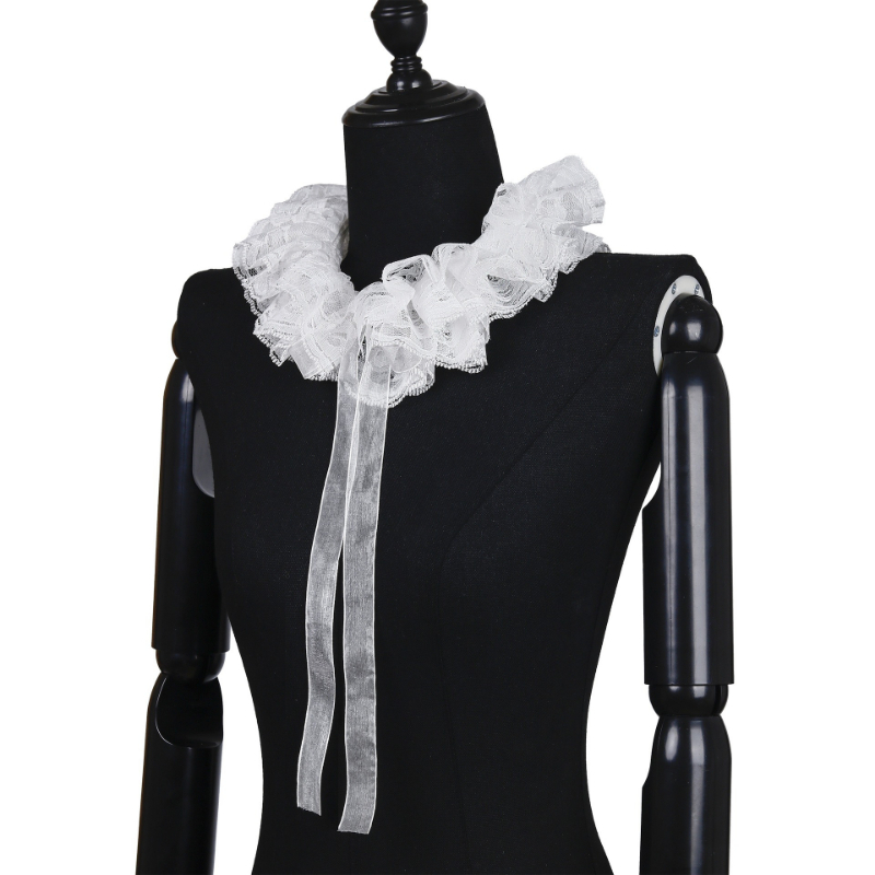 Vintage Lace Ruff Collar & Lac - Necklaces 评论和价格
