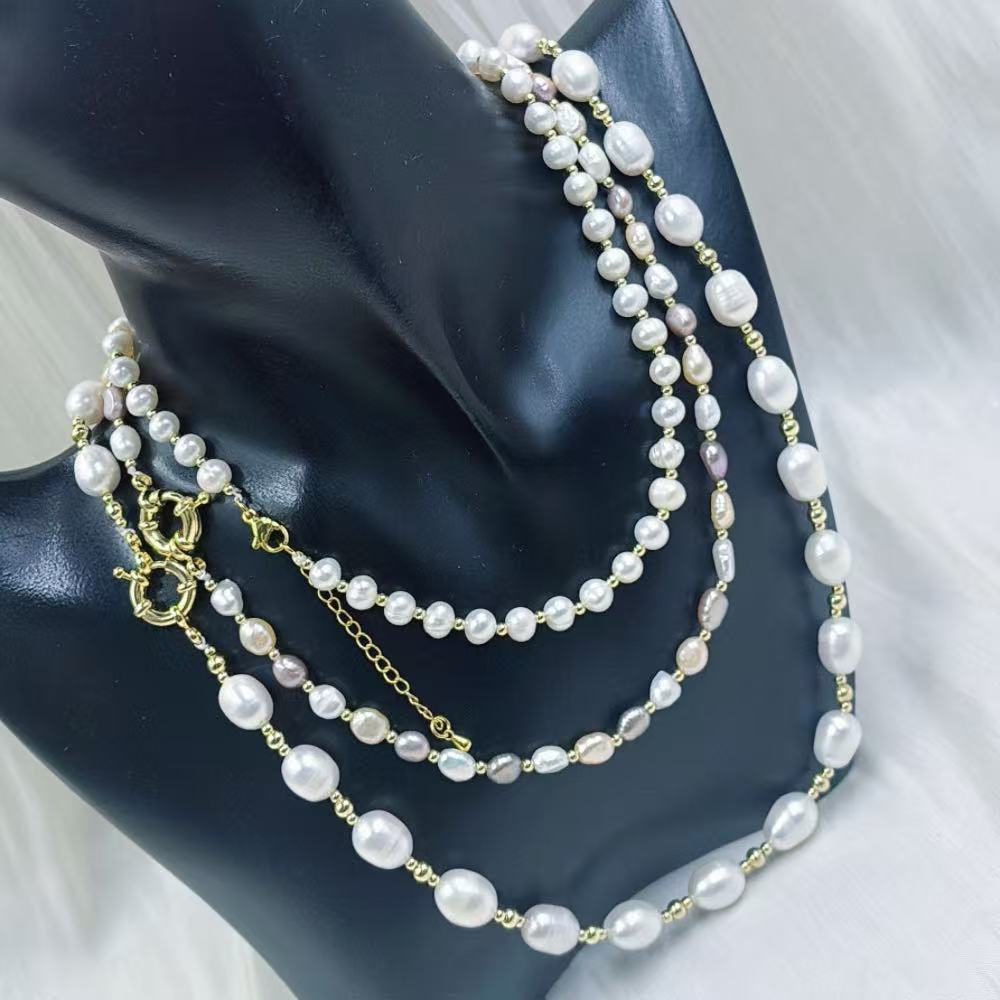 For Mother Jewelry Gift Purple - Pearl Choker Necklace Vintage 评论和价格